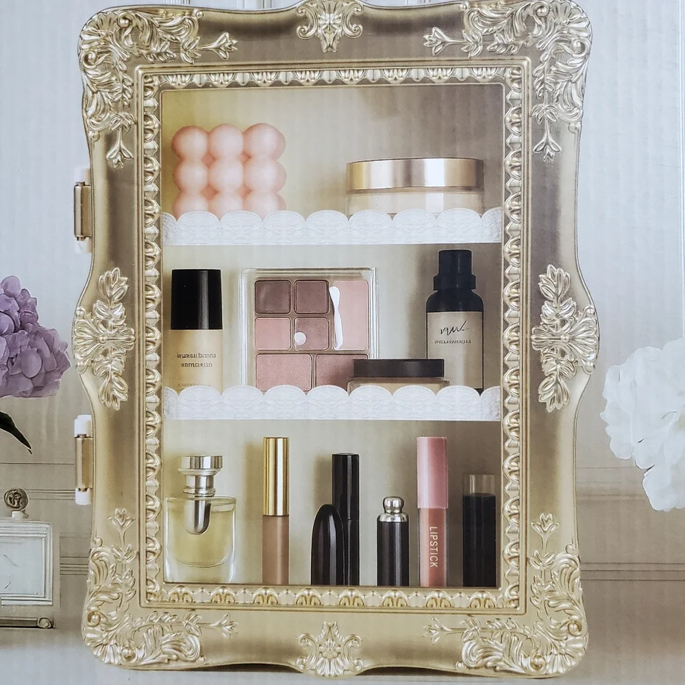 Gilded Display Shelf Five Below TikTok Viral Gold Brand New Room2Room - Picture 2 of 7
